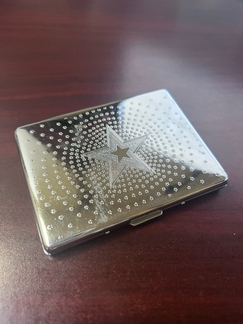 Silver Star Compact Card/Key Case